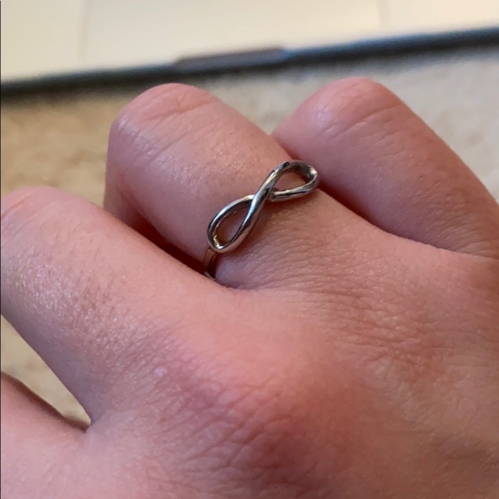 Silver infinity ring